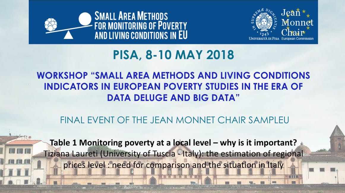 Tiziana Laureti: “The estimation of regional prices level: need for comparison and the situation in Italy” – Final Workshop JM Chair SAMPLEU