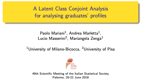 Presentation at SIS-2018 Masserini cover image